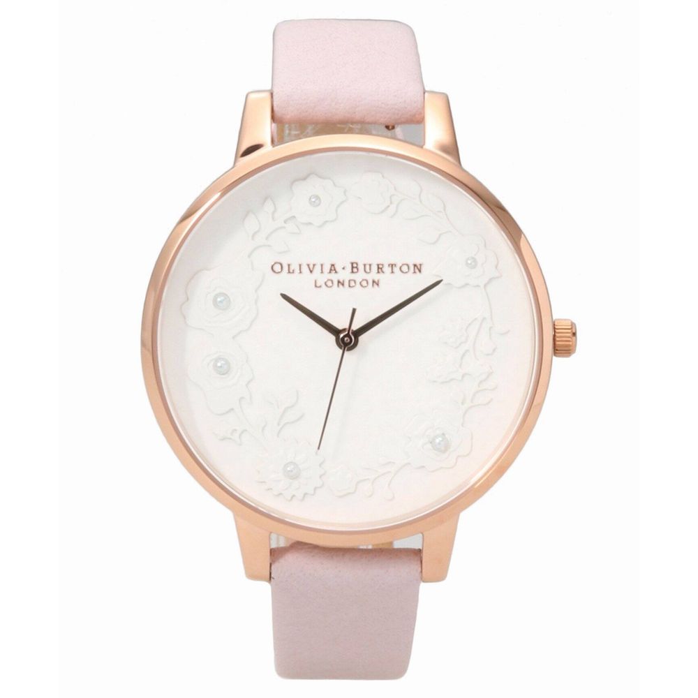 Olivia Burton Künstliche Leder-Armbanduhr mit bunten Farben