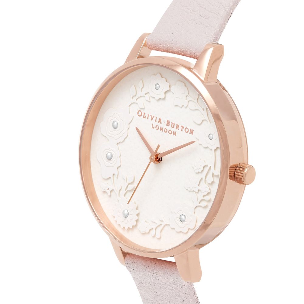 Olivia Burton Künstliche Leder-Armbanduhr mit bunten Farben