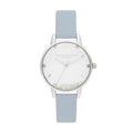 Olivia Burton Faux Leather Strap Watch in Blue
