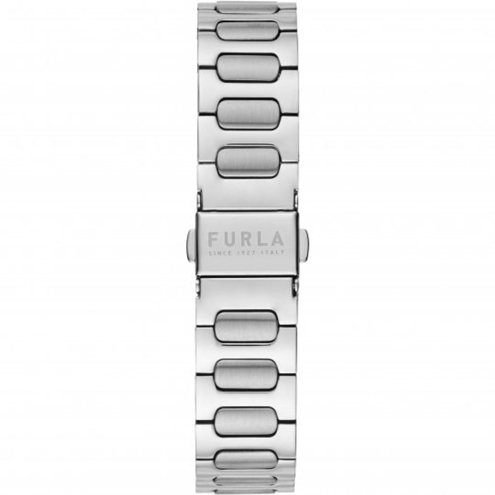 Furla Graue Edelstahl-Armbanduhr