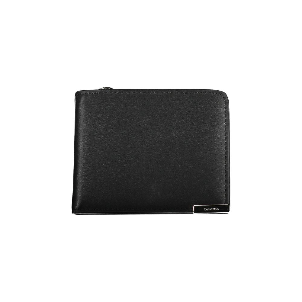 Calvin Klein Schwarzes Portemonnaie aus Polyethylen