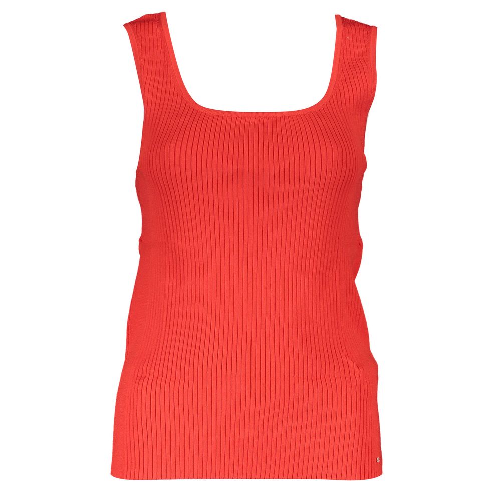 Tommy Hilfiger Rotes Modal-T-Shirt