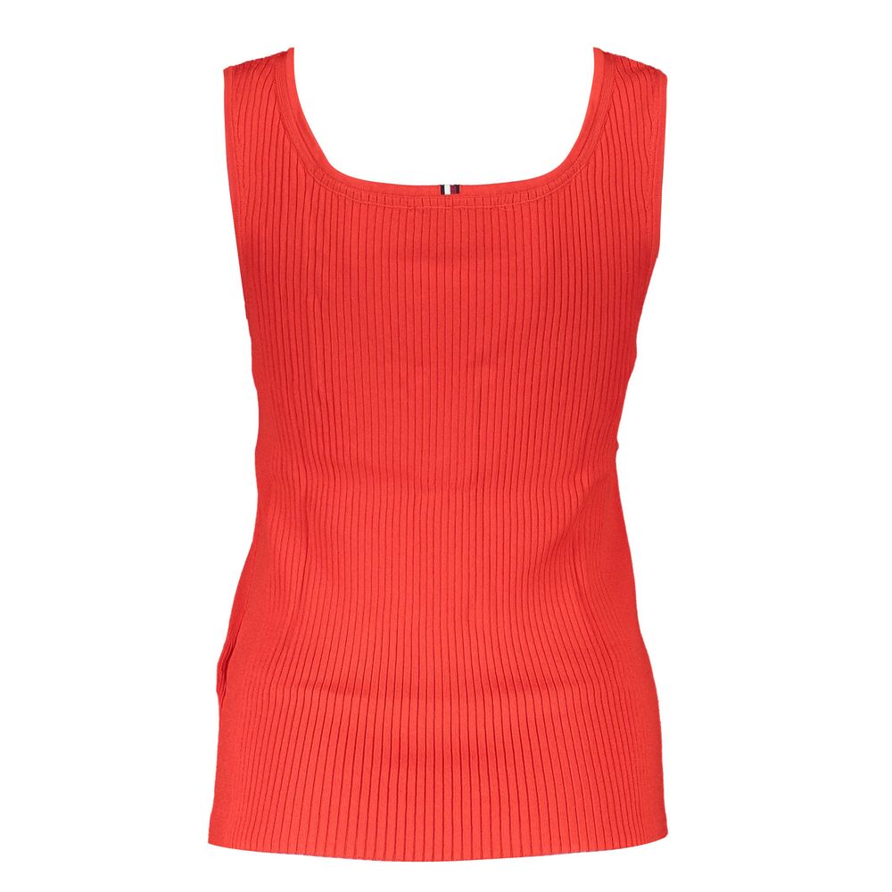 Tommy Hilfiger Rotes Modal-T-Shirt