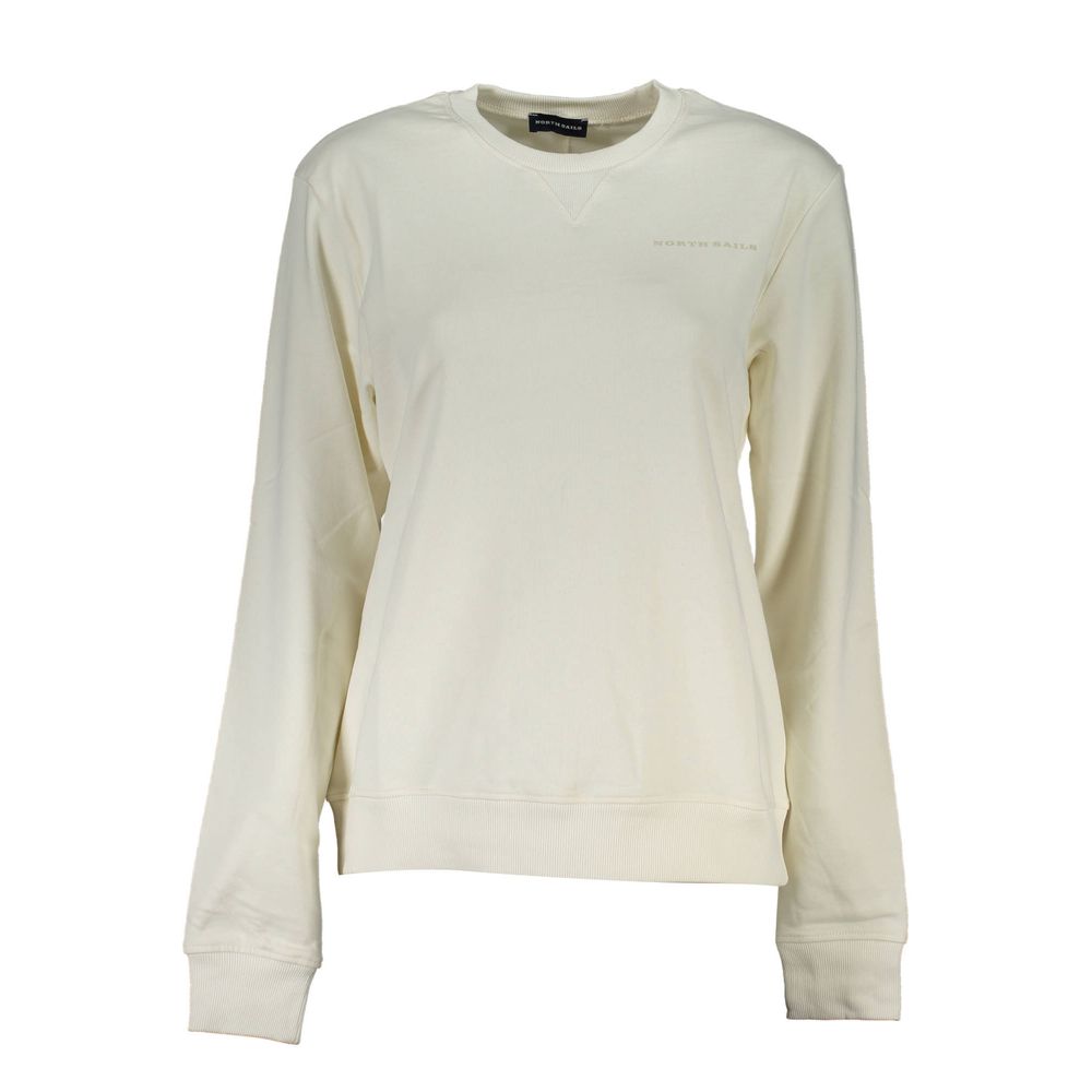 North Sails Baumwoll-Sweatshirt in Weiß
