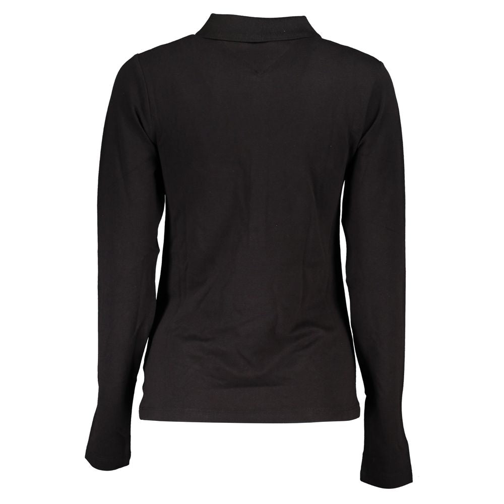 Tommy Hilfiger Schwarzes Baumwoll-Poloshirt