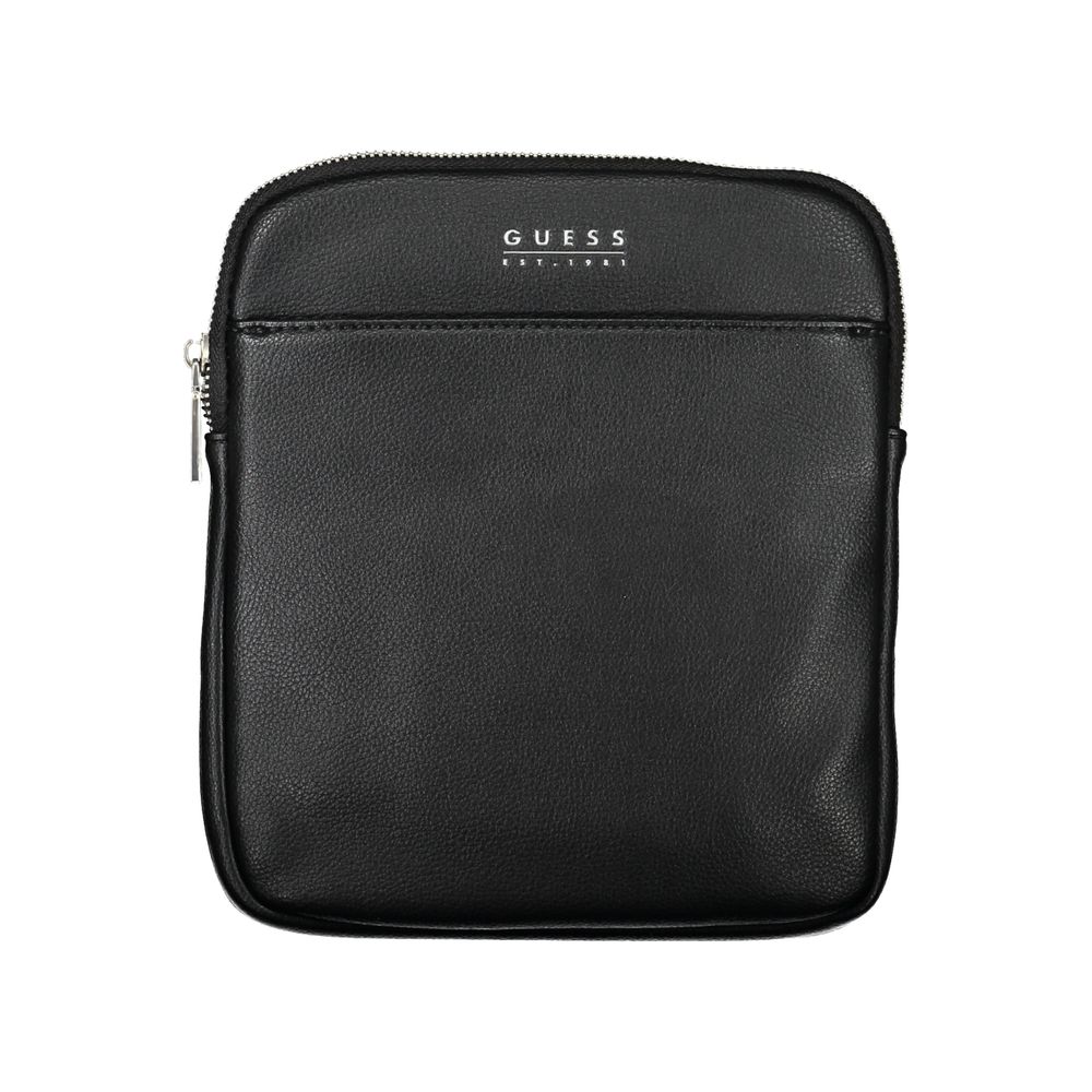 Guess Jeans Schwarze Polyethylen-Umhängetasche