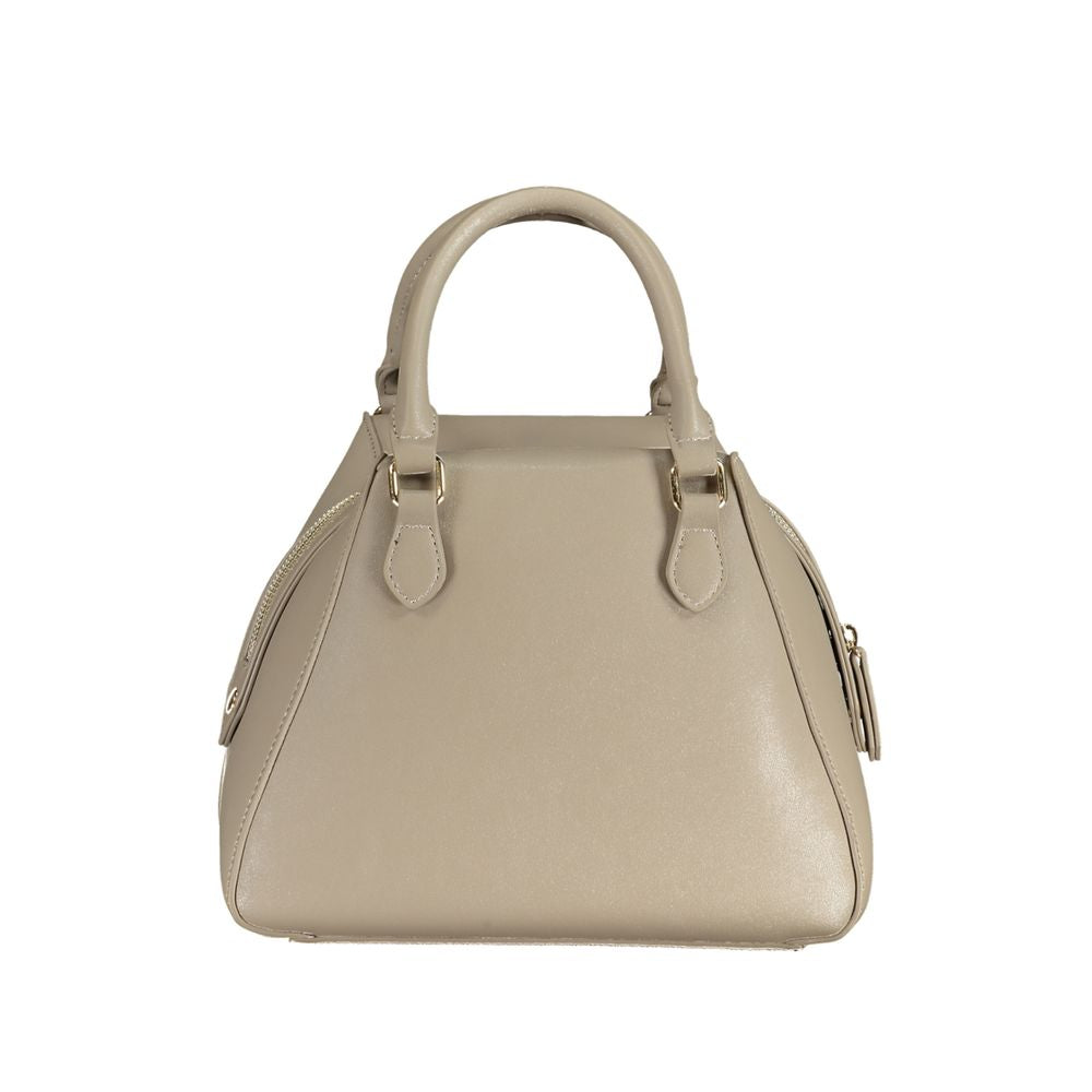 Mario Valentino Damen-Handtasche aus beigem Polyurethan