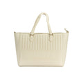 Mario Valentino Weiße Damen-Handtasche aus Polyurethan