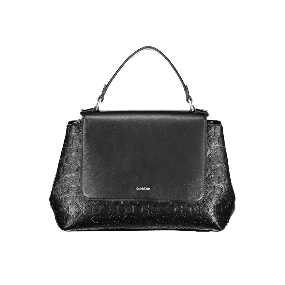 Calvin Klein Schwarze Damen-Handtasche aus Polyester