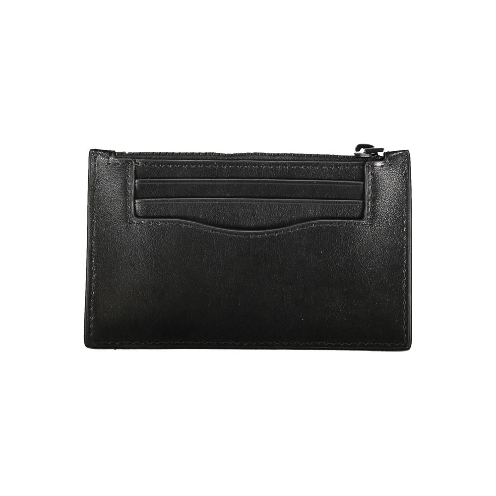 Calvin Klein Schwarzes Leder Portemonnaie für Herren