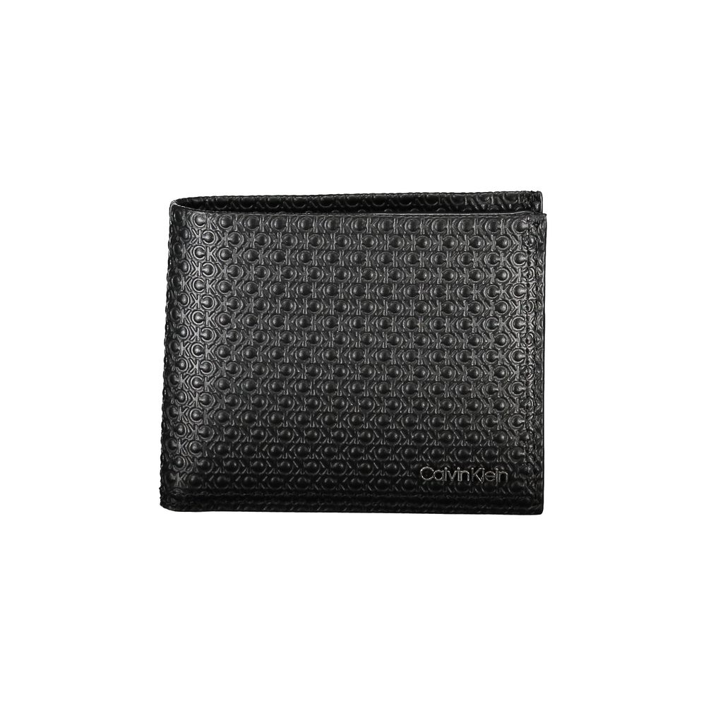 Calvin Klein Schwarzes Leder Portemonnaie für Herren