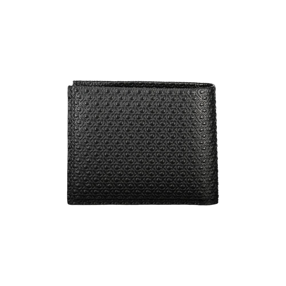 Calvin Klein Schwarzes Leder Portemonnaie für Herren