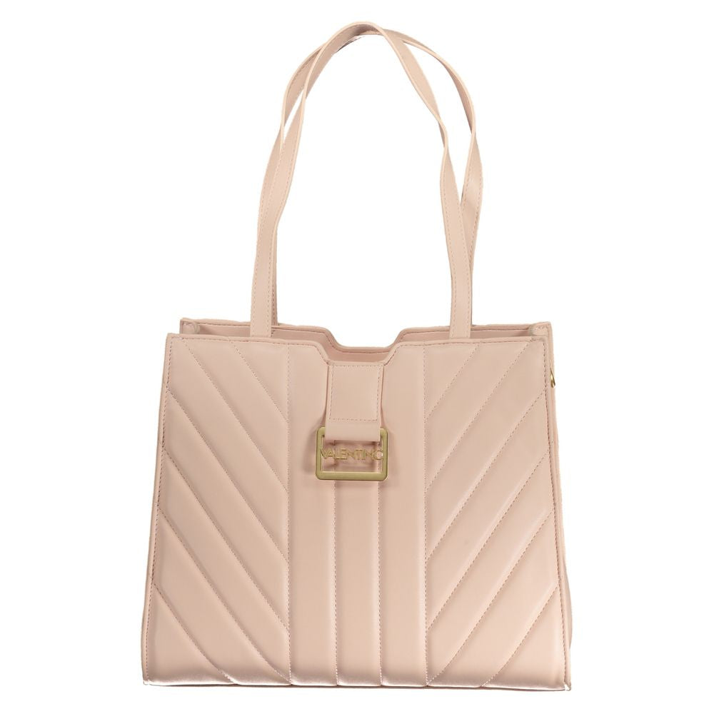 Mario Valentino Rosa Polyurethane Damen Handtasche