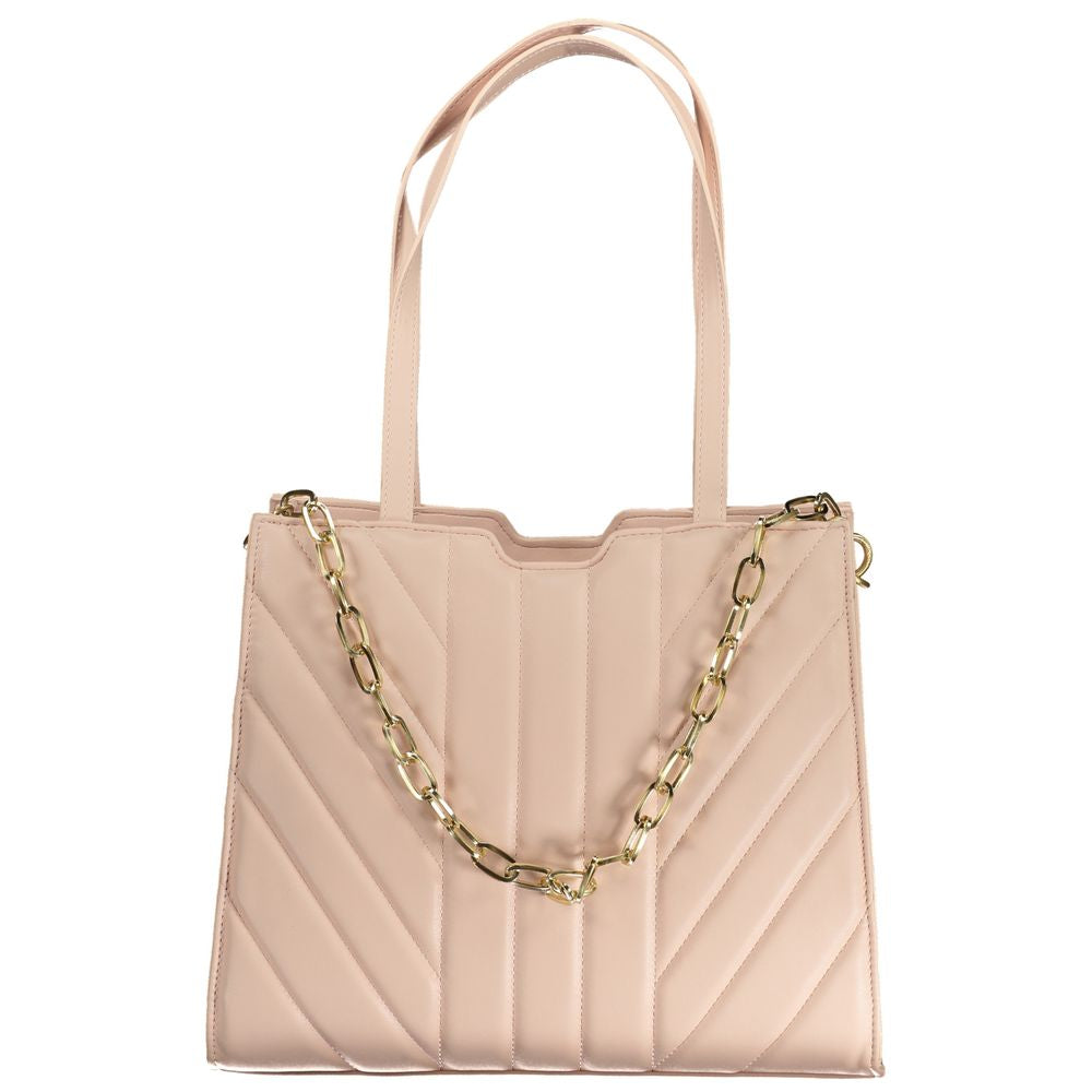 Mario Valentino Rosa Polyurethane Damen Handtasche