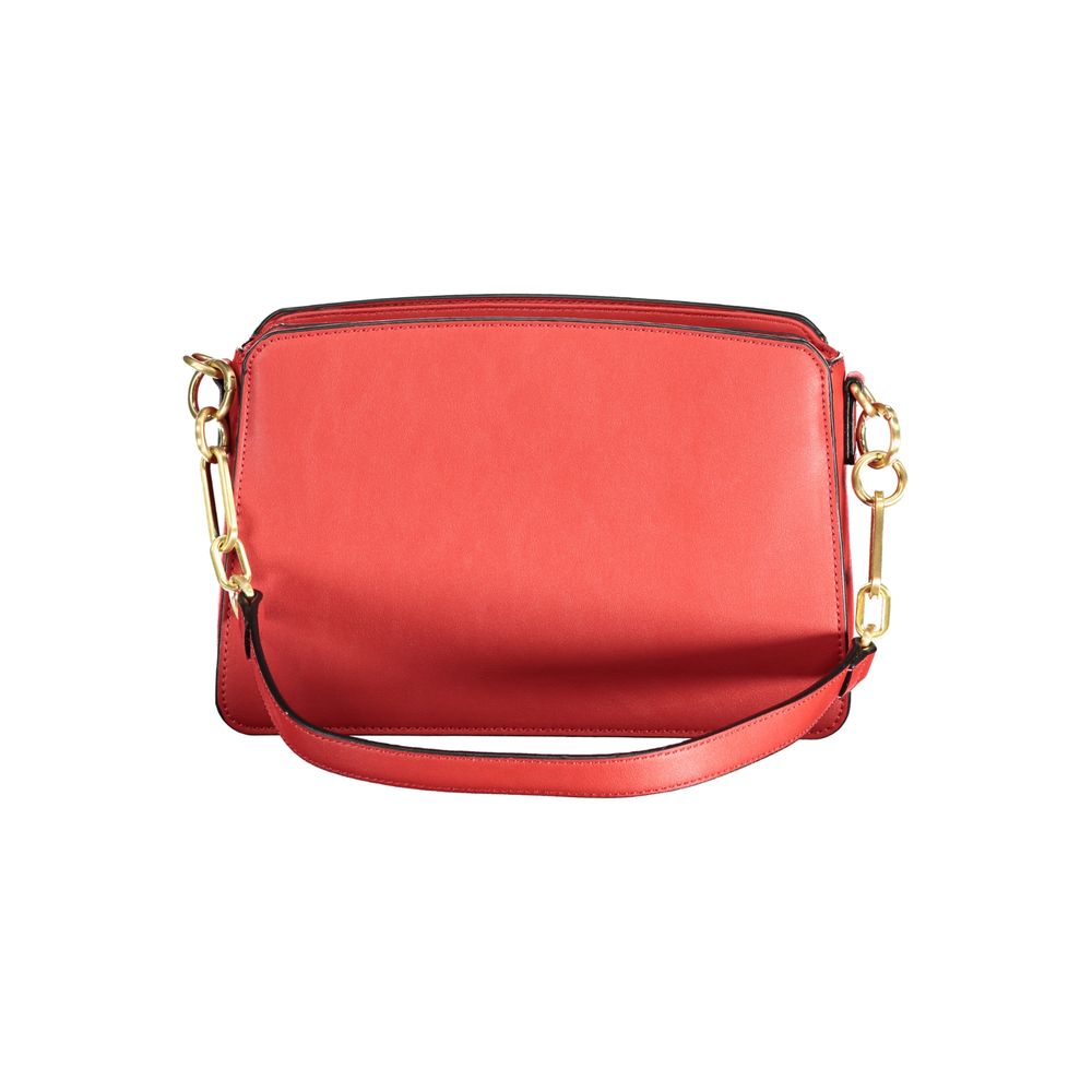 Mario Valentino Damenhandtasche aus rotem Polyurethan
