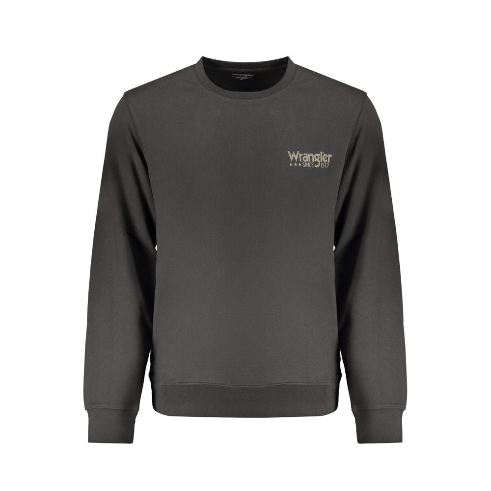 Wrangler Baumwoll-Sweatshirt in Schwarz