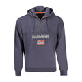 Napapijri Blauer Baumwoll-Kapuzenpullover für Herren