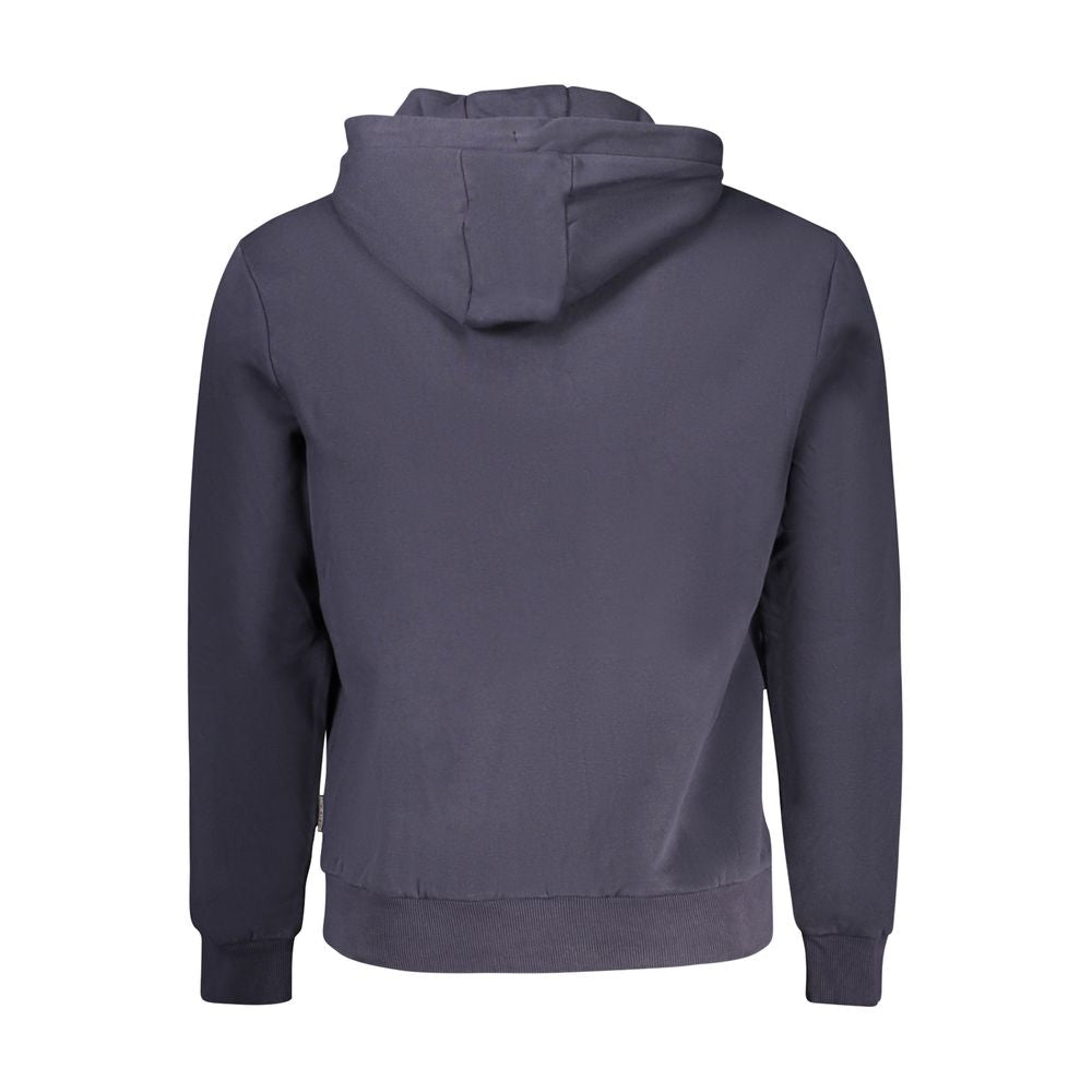 Napapijri Blauer Baumwoll-Kapuzenpullover für Herren