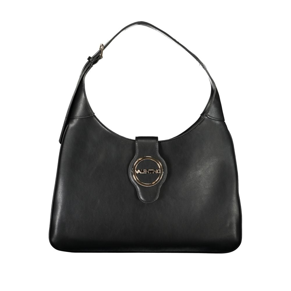 Mario Valentino Schwarze Damen-Handtasche aus Polyurethan