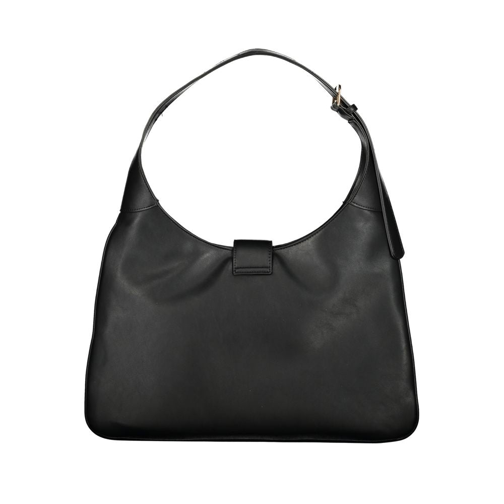Mario Valentino Schwarze Damen-Handtasche aus Polyurethan