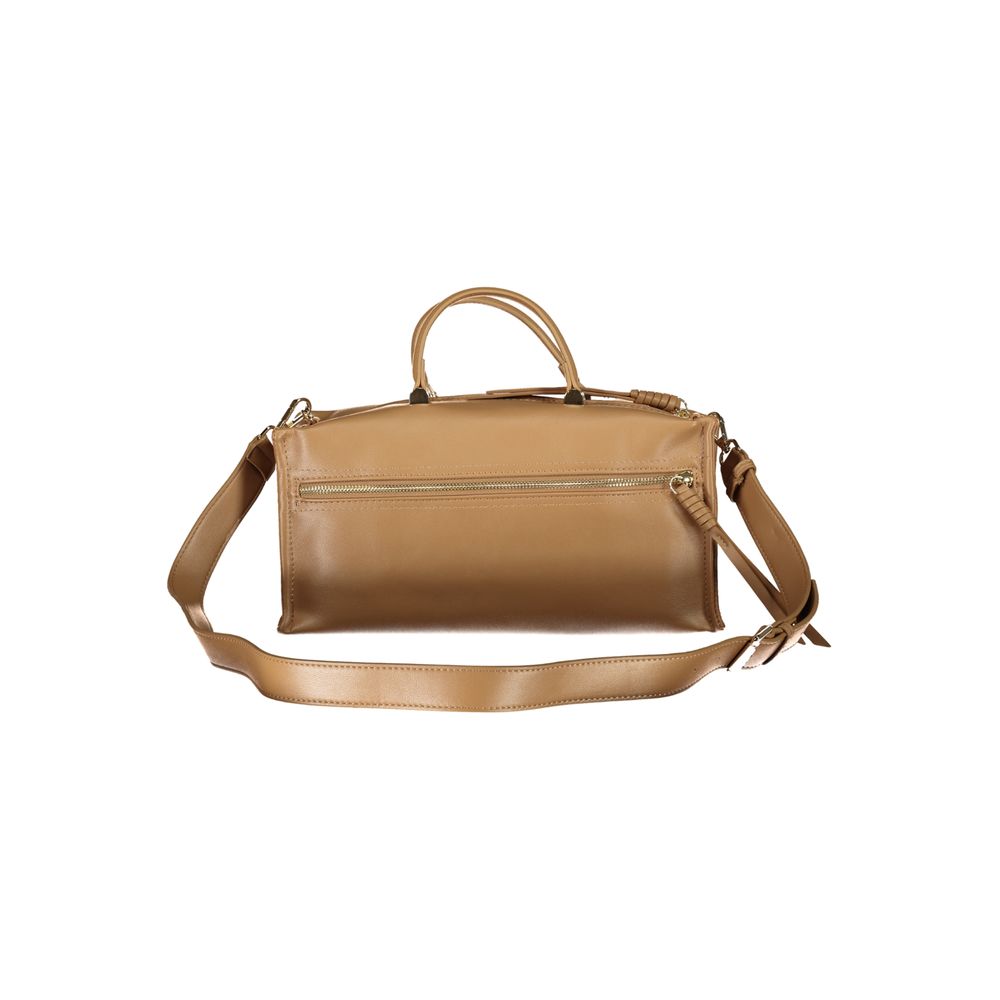 Mario Valentino Damen-Handtasche aus beigem Polyurethan