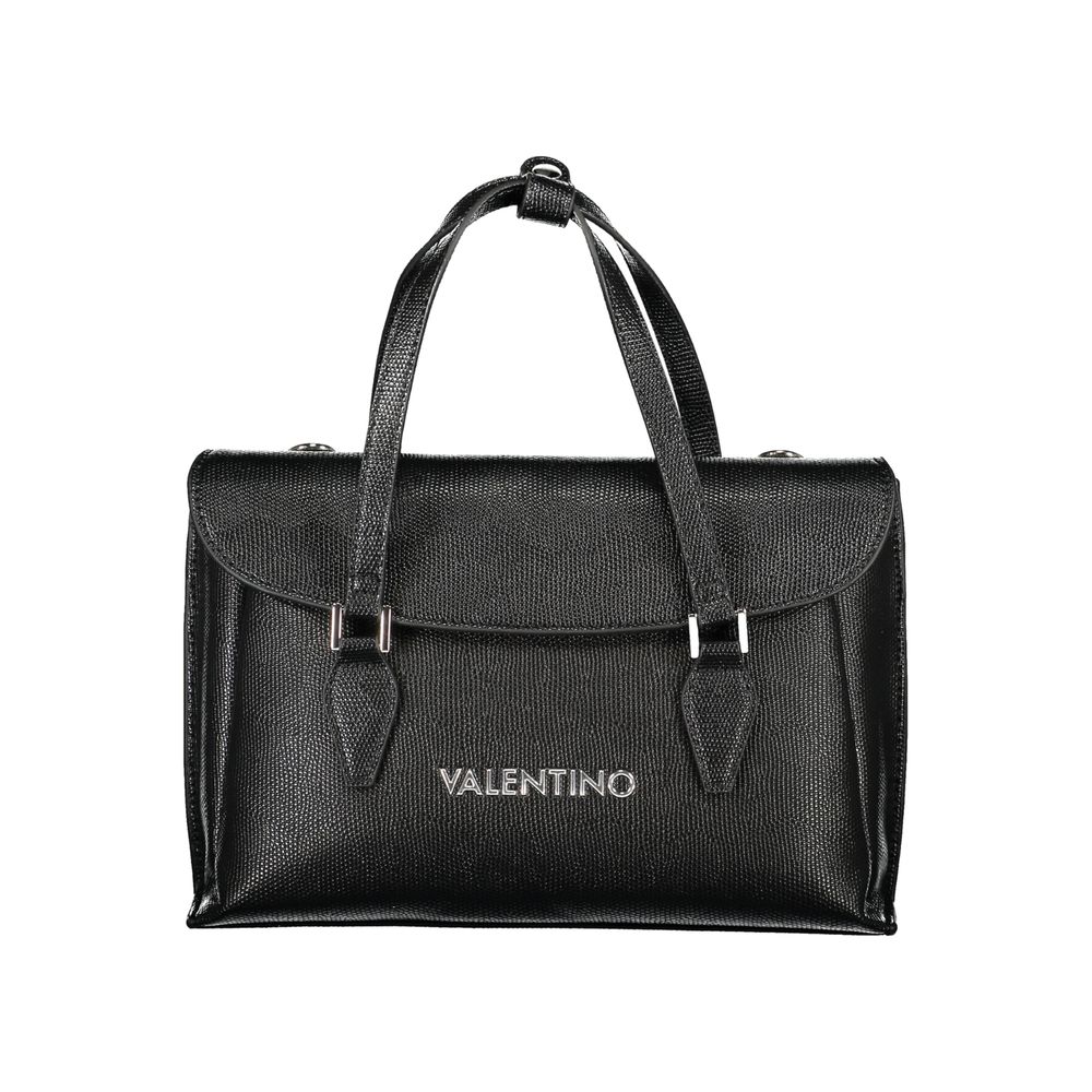 Mario Valentino Schwarze Damen-Handtasche aus Polyurethan