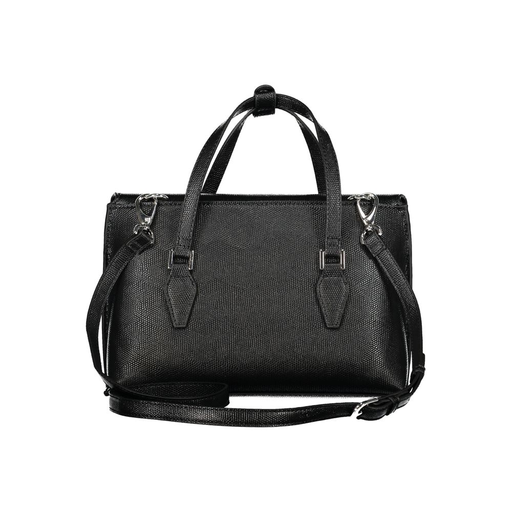 Mario Valentino Schwarze Damen-Handtasche aus Polyurethan