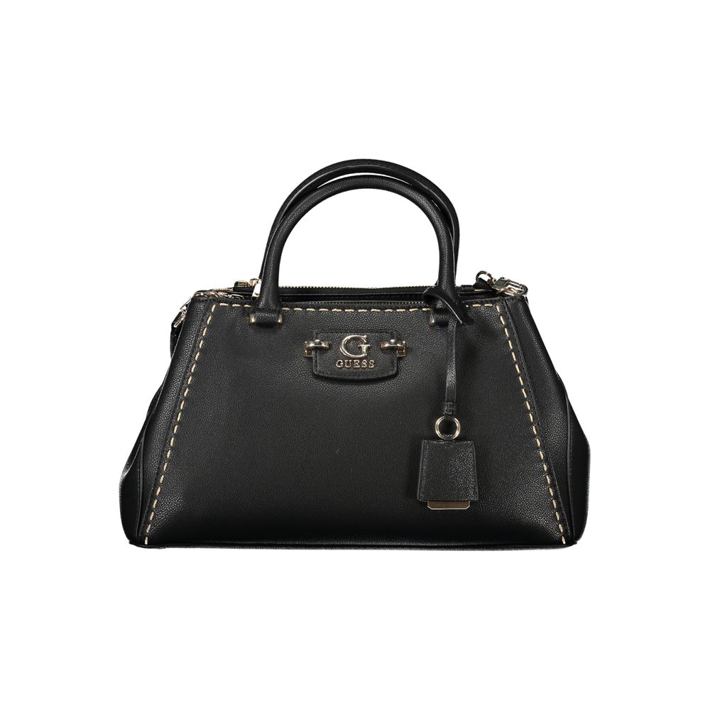 Guess Jeans Schwarze Polyethylen-Handtasche