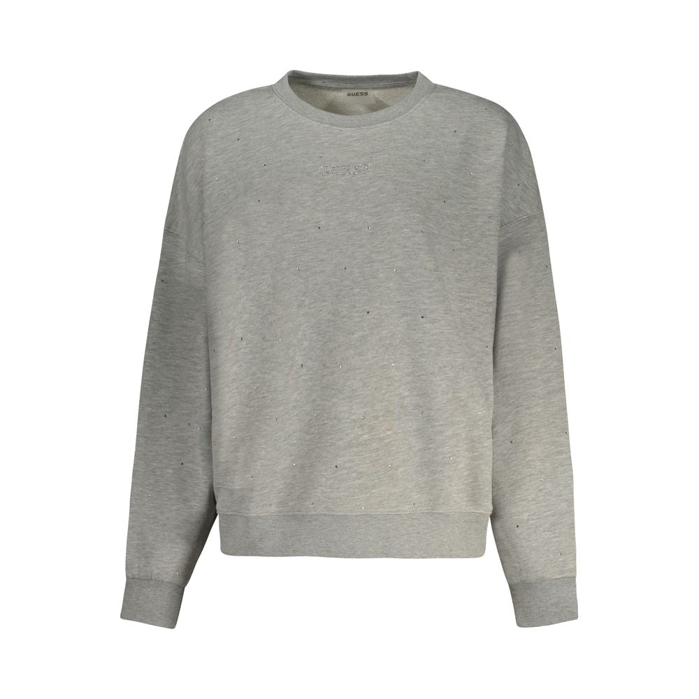 Guess Jeans Graues Baumwoll-Sweatshirt