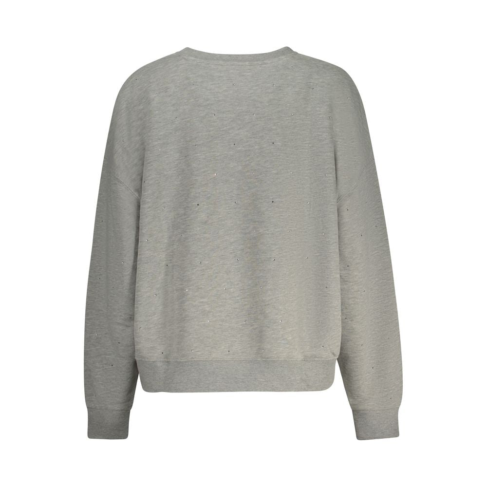 Guess Jeans Graues Baumwoll-Sweatshirt