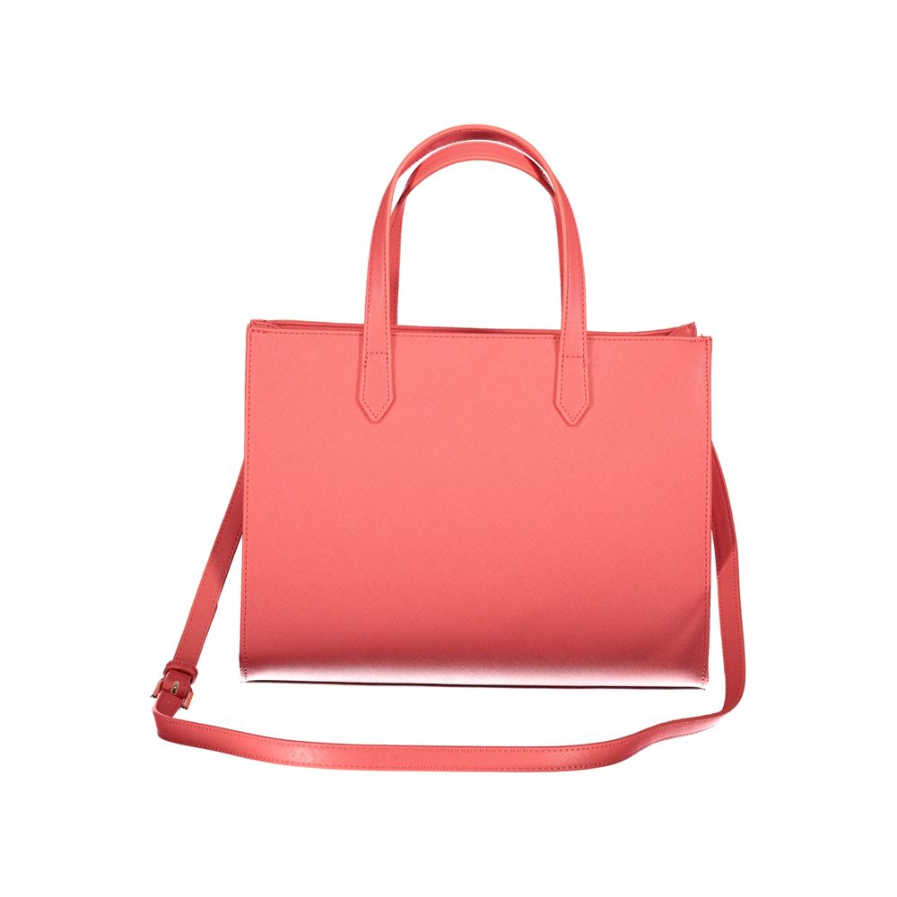 Mario Valentino Rosa Polyurethane Damen Handtasche