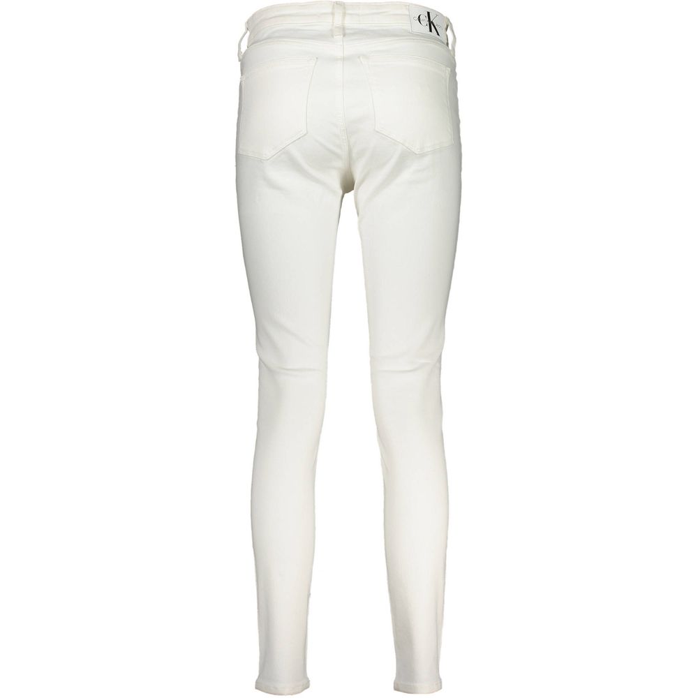 Calvin Klein Weiße Baumwoll-Jeans aus Denim