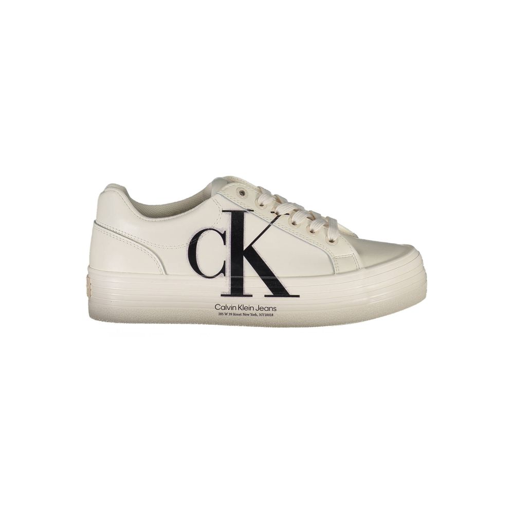 Calvin Klein sneakers made of white polyester