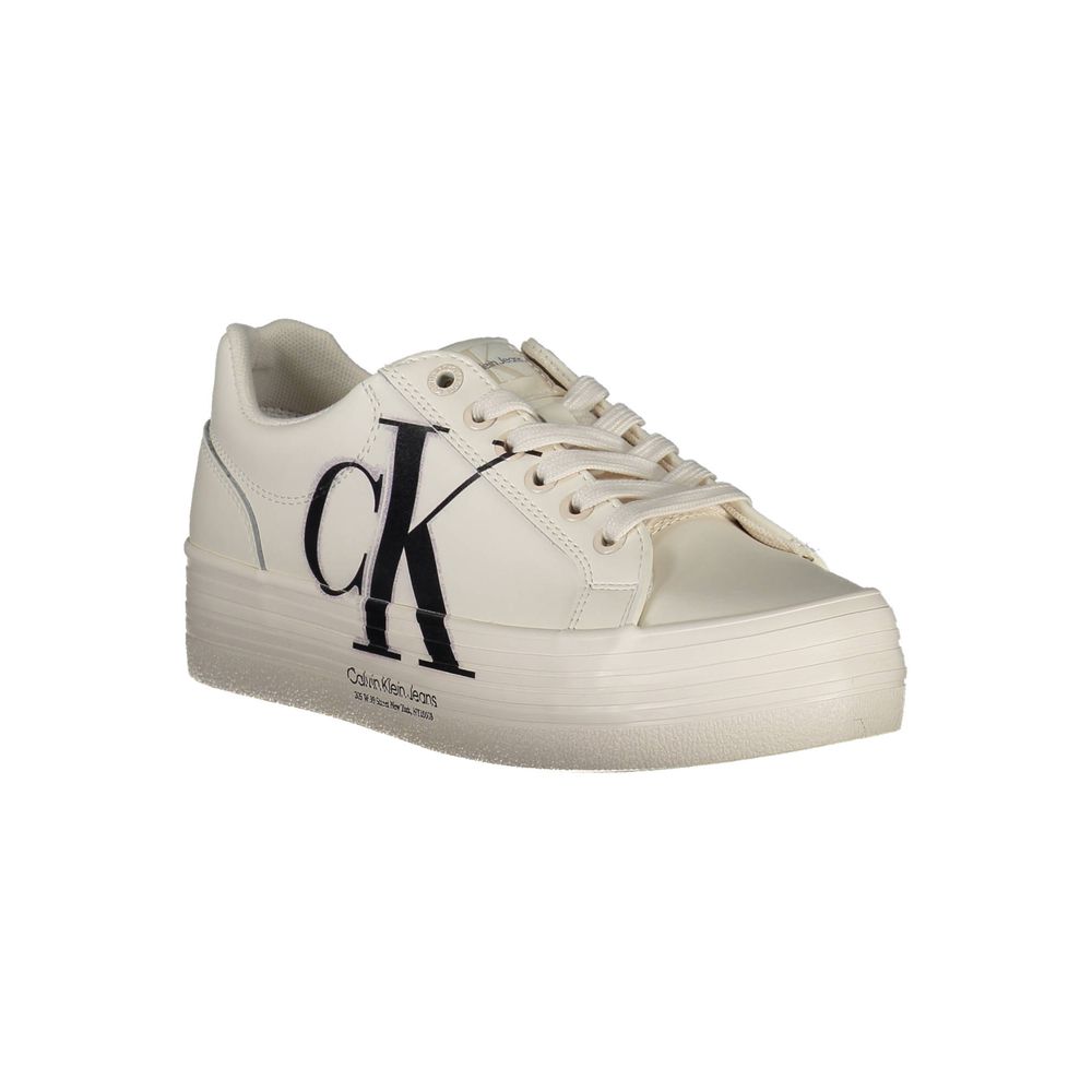 Calvin Klein sneakers made of white polyester