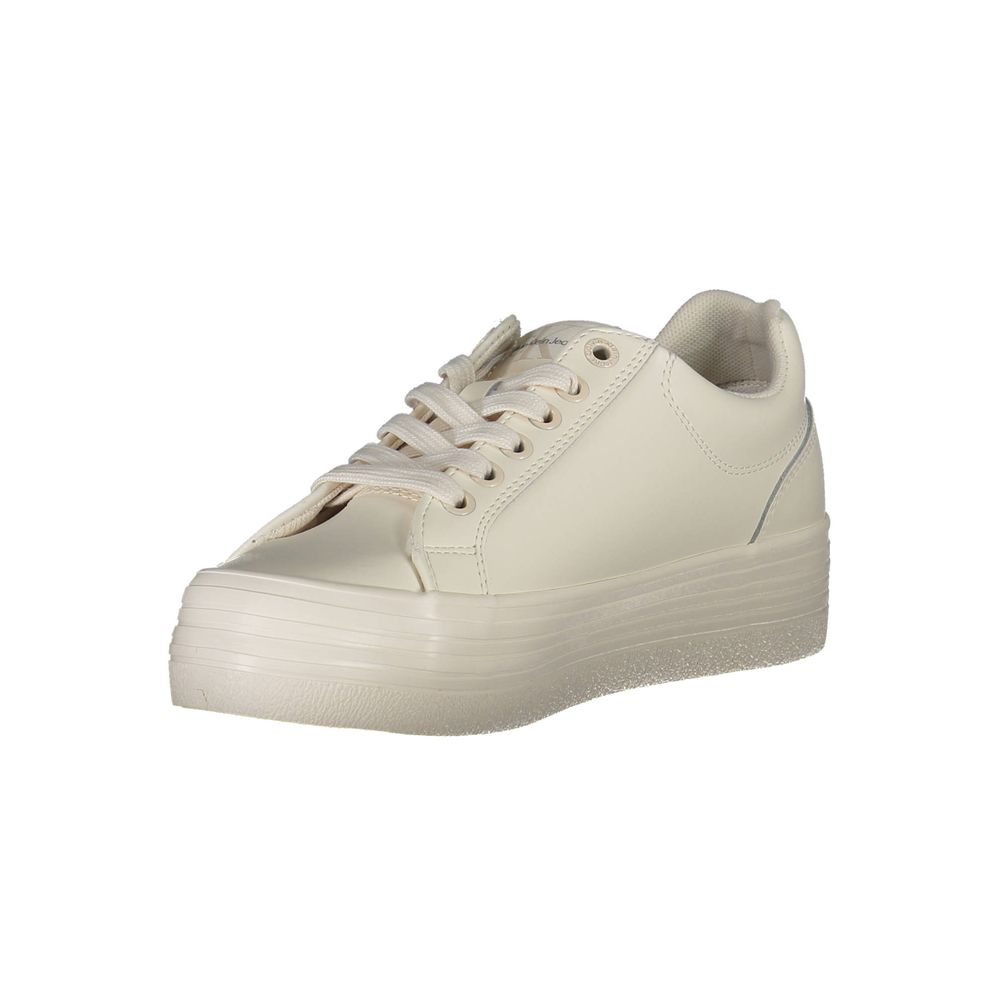 Calvin Klein sneakers made of white polyester