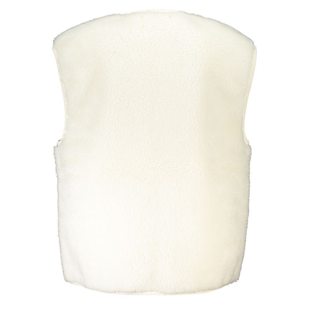 Calvin Klein White Sleeveless Polyester Jacket