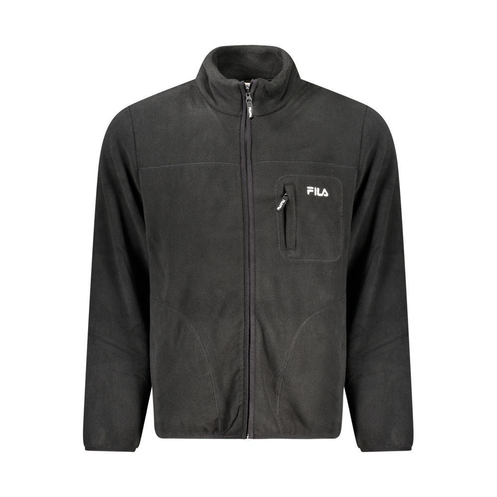 Fila Black Polyester Jackets & Coats