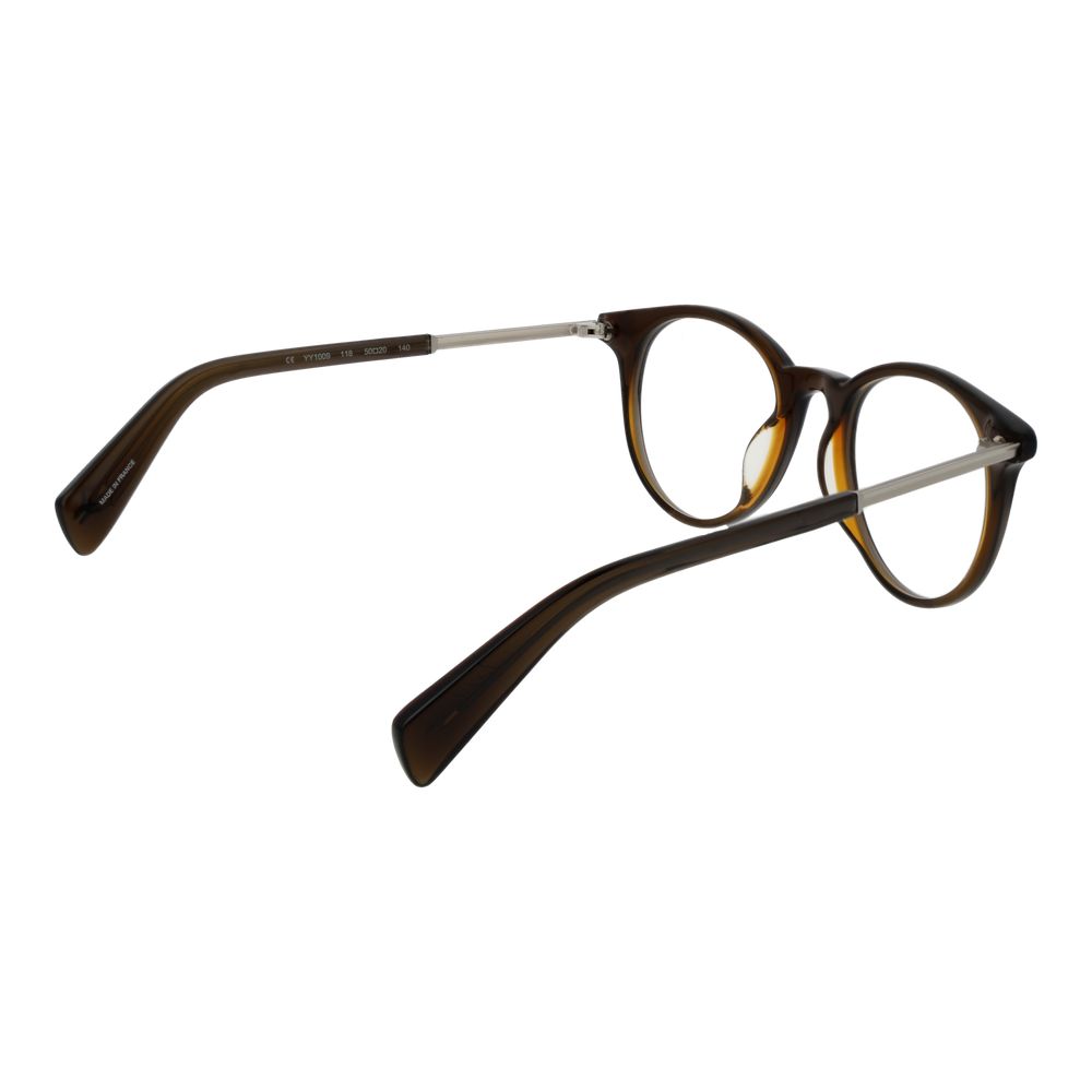 Yohji Yamamoto Braune Kunststoffbrille (Fassung)