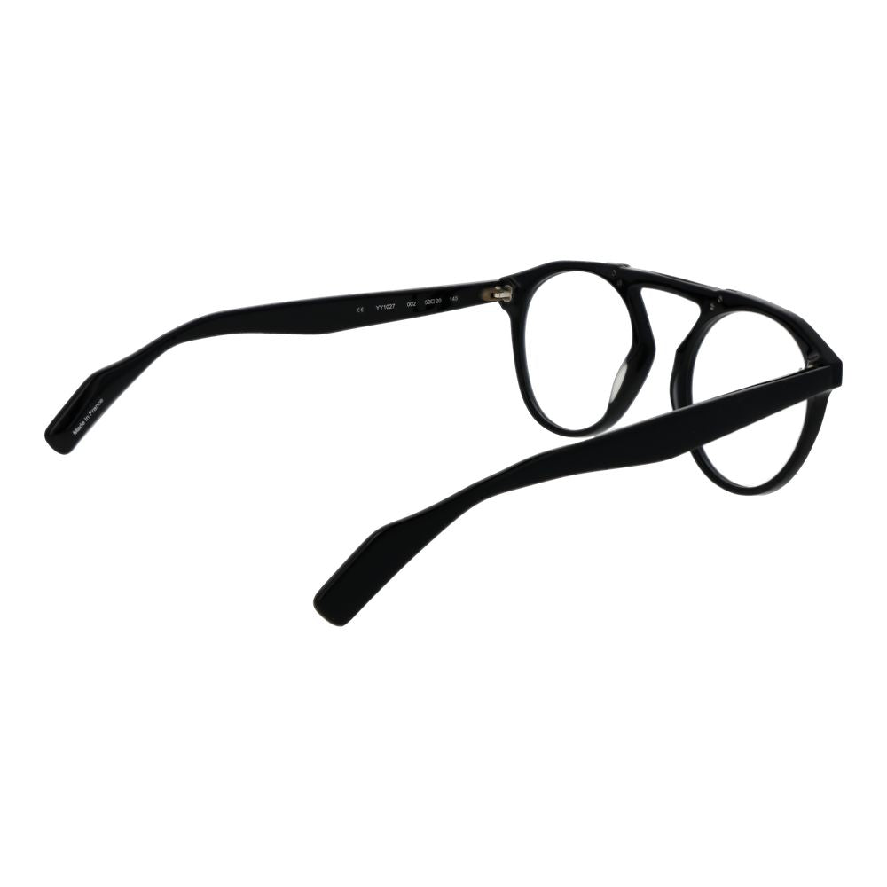 Yohji Yamamoto Schwarze Kunststoffbrille (Gestell)