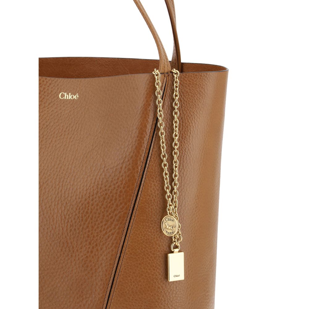 Chloé Brown Calfskin Bos Taurus Shoulder Bag