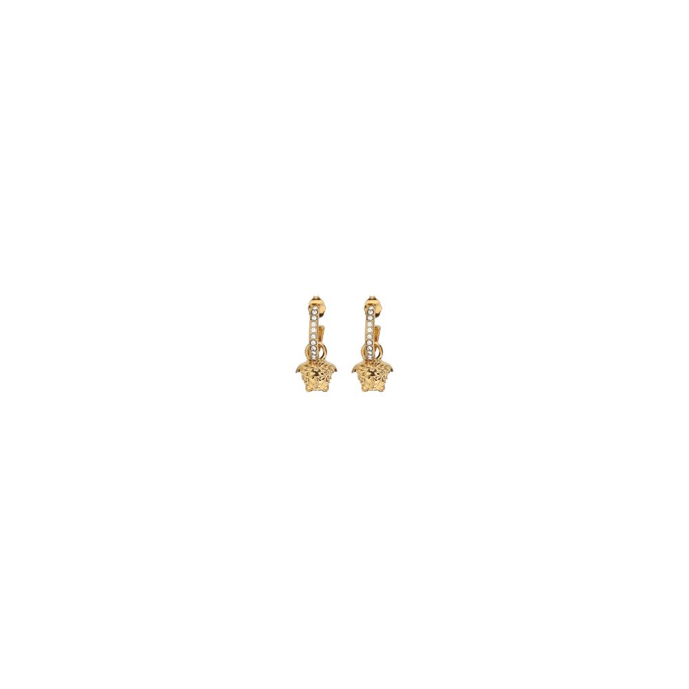 Versace Goldene Metall-Ohrringe
