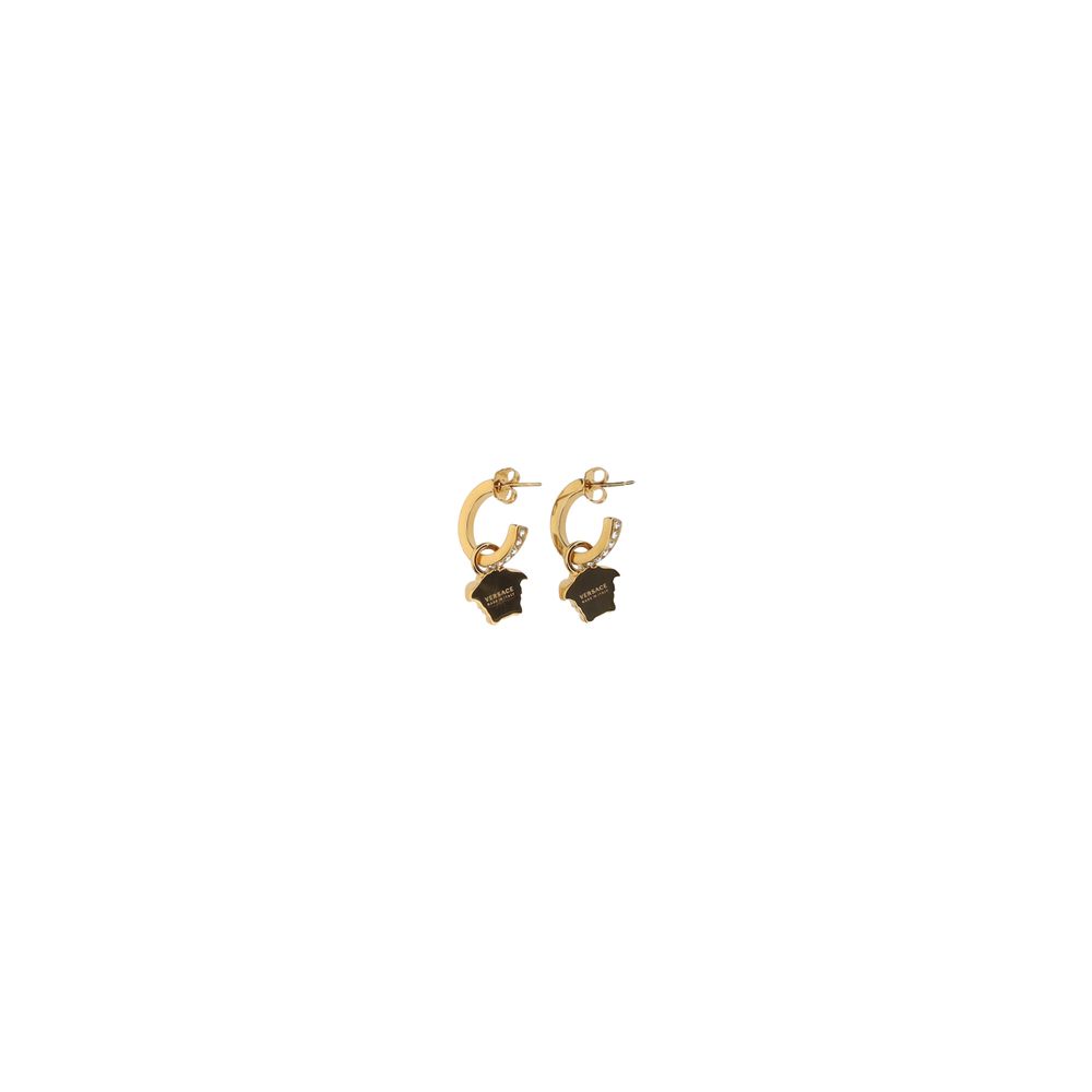 Versace Goldene Metall-Ohrringe