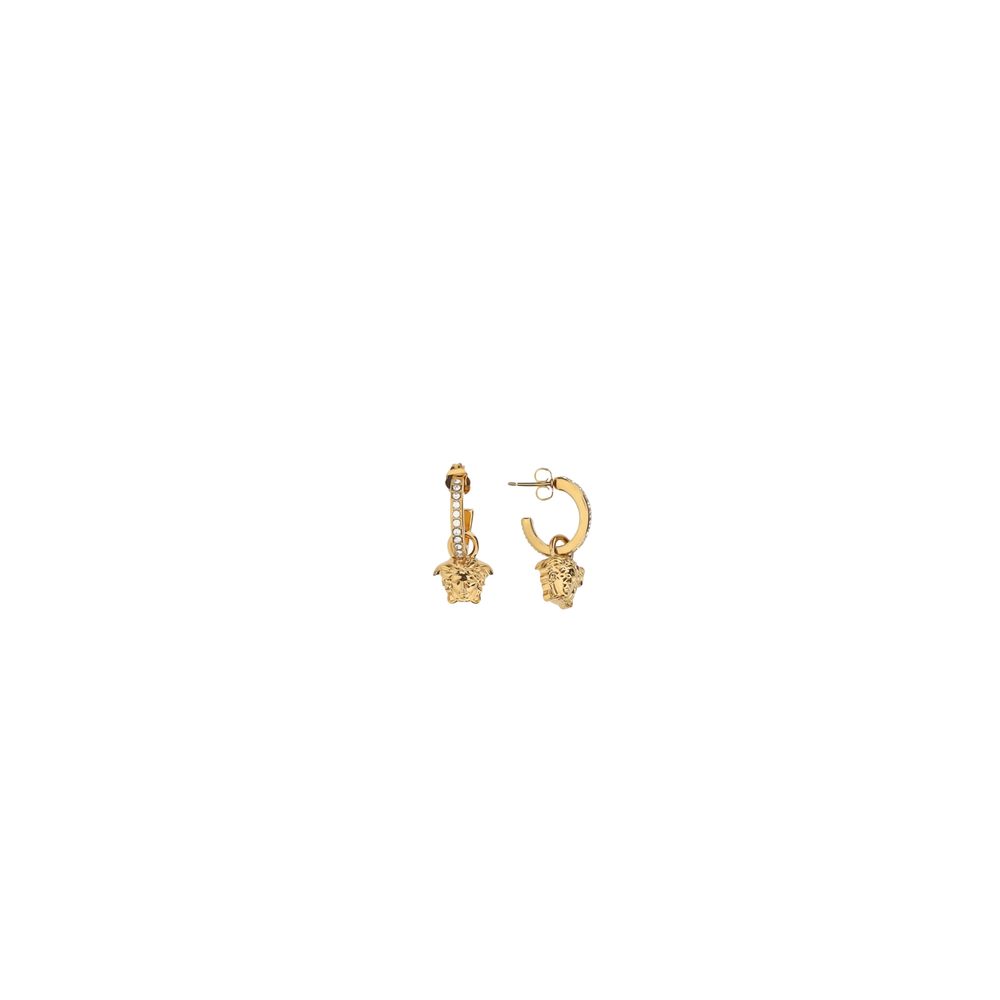 Versace Goldene Metall-Ohrringe