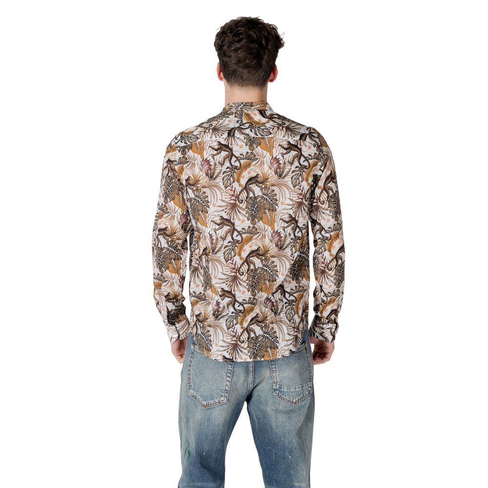 Gianni Lupo Baumwollhemd mit Muster in Multicolor