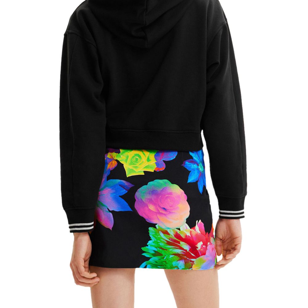Desigual Schwarzer Baumwoll-Minirock