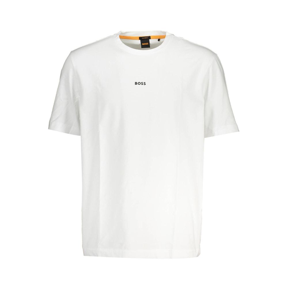 Hugo Boss Weißes Bio-Baumwoll-T-Shirt für Herren