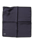 Dolce & Gabbana Blauer DG Crown Silk Square Herren Foulardschal