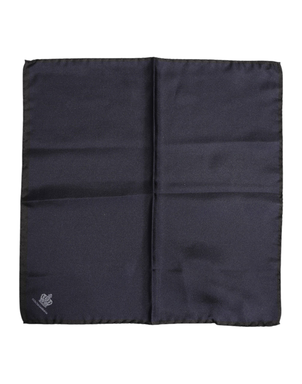 Dolce & Gabbana Blauer DG Crown Silk Square Herren Foulardschal
