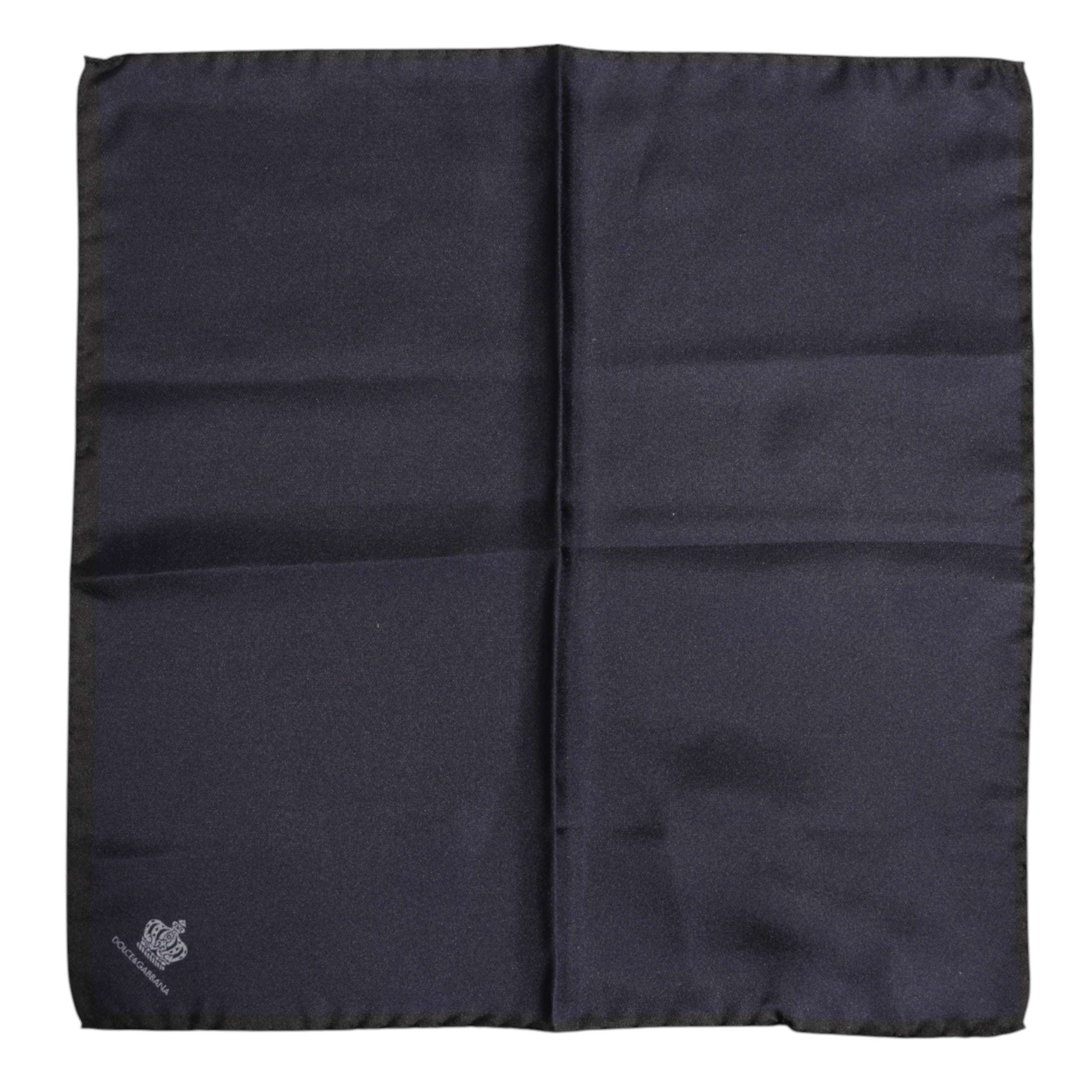 Dolce & Gabbana Blauer DG Crown Silk Square Herren Foulardschal