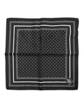 Dolce & Gabbana Black White Polka Dot Men's Foulard Scarf
